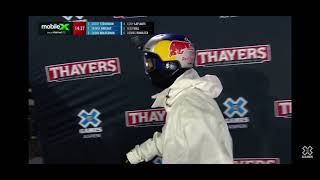 Jesper Tjäder Switch Double Backflip at X Games Knuckle Huck 2024 [upl. by Nosimaj]