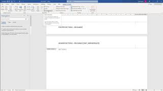 MS Word Sections with different Headers and Footers [upl. by Kcirredal]