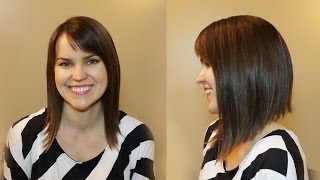 HOW TO CUT WOMENS HAIR  DRAMATIC BOB HAIRCUT [upl. by Alexandre]