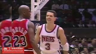 Dražen Petrović Last Duel with Michael Jordan 1993 03 02 40pts [upl. by Xila233]