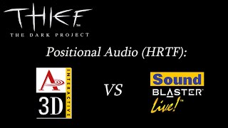 Thief The Dark Project — Aureal Vortex vs Sound Blaster Live — 3D AudioHRTF comparison — A3DEAX [upl. by Anyehs]