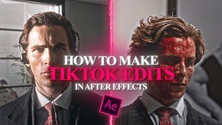 How to make TikTok edits I After Effects beginner Tutorial [upl. by Refenej]