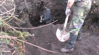 DUMP DIGGING FOR BOTTLES IN HEBDEN BRIDGE 18TH NOVEMBER 2012 [upl. by Abercromby415]