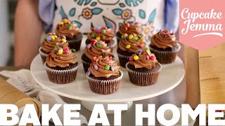 Bake At Home  Chocolate Cupcake Recipe amp Tutorial  Cupcake Jemma [upl. by Namor]