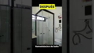 Remodelación de BAÑO PEQUEÑO MODERNO  Antes y Después remodelacionbaños bañospequeñosmodernos [upl. by Euqitsym]