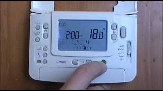 Honeywell CM907 Digital Programmable Room Thermostat user demonstration from AdvantageSW [upl. by Nnylodnewg]