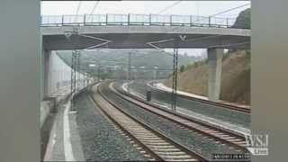 Spanish Train Crash Video  Spanish Train Crash Caught on CCTV [upl. by Irrek]