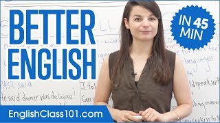 Learn English in 45 Minutes  ALL the Grammar Basics You Need [upl. by Ahsitnauq]