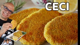 Cotolette di Ceci croccanti ricetta Rapanello di ceci [upl. by Aivek]