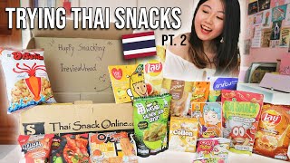 Tasting Thai Snacks from Thai Snack Online Pt 2  Thailand Food Tasting [upl. by Schnabel753]