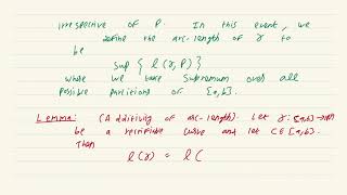 Real Analysis Lecture 59 Rectifiability and arc length [upl. by Atiuqrahc402]