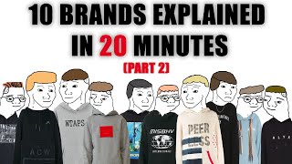 10 Notable Fashion Brands Explained in 10 Minutes PART TWO [upl. by Euqinom]