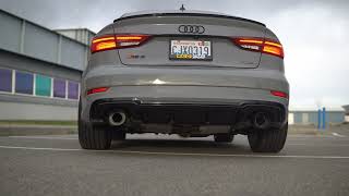 Audi RS3  BEST SOUNDING Exhaust  485 Designs [upl. by Einhpets]