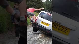 Jeep Patriot Offroad Fly on three wheels Strata Florida Wales jeep offroad jeeppatriot [upl. by Buford76]