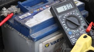 How to test the battery and alternator with a digital multimeter [upl. by Aikemit72]