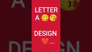 Letter A design 🤔😋newvideo edit technogammerz [upl. by Isleana908]