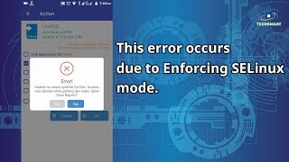 Unable to create symlink for Dex  Fix Apps2SD error  Set SELinux to Permissive [upl. by Martres]