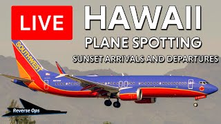 🔴 LIVE HAWAII SUNSET arrivals and departures Plane Spotting  HNL  Live Stream from Honolulu [upl. by Fairbanks]