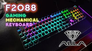 Mechanical on the Cheap Reviewing the AULA F2088 Keyboard [upl. by Rokach]