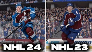 NHL 24 vs NHL 23 Graphics Comparison [upl. by Ratcliffe]