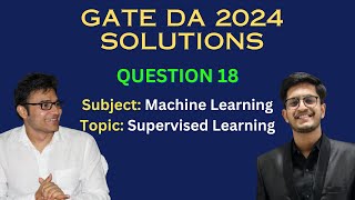 Supervised Learning Question in GATE  GATE DA 2024 Q18  Machine Learning  RBR  Jay Bansal [upl. by Ecnarf]