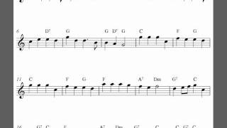 Hark The Herald Angels Sing free Christmas trumpet sheet music score [upl. by Ecnedurp]