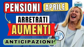 ULTIME NOVITÀ sulle PENSIONI di APRILE PAGAMENTI date aumenti e aggiornamenti IRPEF 2024 ANTICIPI [upl. by Mallin165]