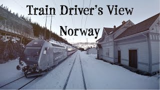 TRAIN DRIVERS VIEW Back over the mountain Ål  Voss [upl. by Kcirttap638]