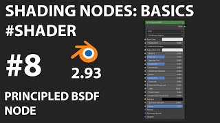 Blender 293  Principled BSDF node  Basics [upl. by Latt]