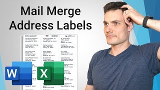 How to Mail Merge Address Labels  Office 365 [upl. by Blayne]