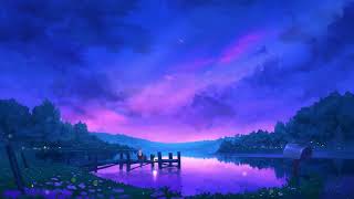 4K Anime Purple Evening Sky  Relaxing Live Wallpaper  1 Hour Screensaver  Infinite Loop [upl. by Pinzler]