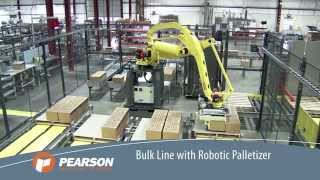 MultiLine Robotic Palletizing System  Pearson Packaging Systems [upl. by Range]