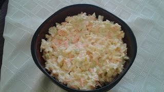 Ensalada de Repollo con Crema y Zanahoria  SinPretextos [upl. by Barboza]