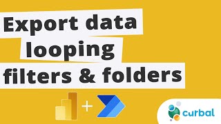 Export Power BI data to different folders based on filters with Power Automate [upl. by Ayotal]