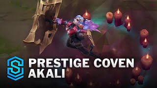 Prestige Coven Akali Skin Spotlight  PreRelease  PBE Preview  League of Legends [upl. by Yenittirb369]