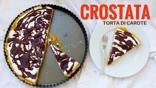 TORTA DI CAROTE CROSTATA  come riciclare avanzi di torte e ciambelloni RICETTE DI GABRI [upl. by Ahsikcin]