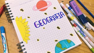 Hagamos juntos una CARÁTULA de GEOGRAFÍA [upl. by Liz666]