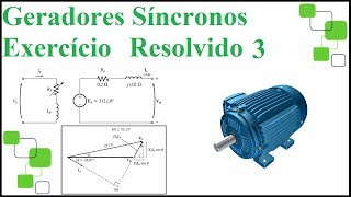 Geradores Síncronos Exercício Resolvido 3 [upl. by Azne675]