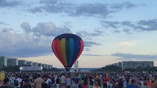 Circuito cultural de balonismo em BrasíliaDF [upl. by Nissy]