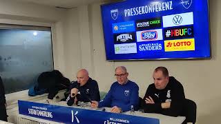 Danksagung und Pressekonferenz nach dem Spiel BSV Kickers Emden gegen TuS Bersenbrück 43 [upl. by Eceerahs]