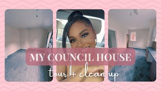 MY COUNCIL HOUSE JOURNEY  EP 1 empty house tour deep cleaning with friends  more [upl. by Zaid]