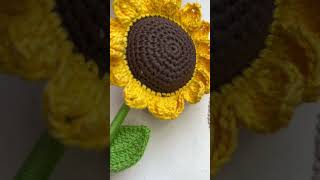 Girasol Crochet🌻♥️ hechoamano crochet hechoconamor flores asmr [upl. by Nilak]