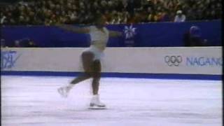 Surya Bonaly FRA  1998 Nagano Figure Skating Ladies Free Skate [upl. by Dedie]