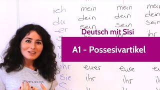 Deutsch mit Sisi Your German class  A1 Possessivartikel [upl. by Florian]