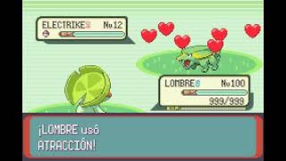 POKEMON EMERALD  LOMBRE  ATRACCIÓN  ATTRACT [upl. by Etteroma]