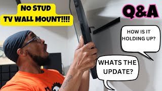 Studless Drywall TV Mount 1YEAR REVIEW QampA [upl. by Bedell]