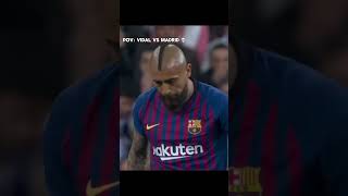 VIDAL VS MADRID 🤬🔥 football barcelona vidal madrid elclasico [upl. by Crabb]