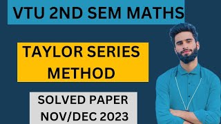 Taylor Series Method Vtu Maths [upl. by Nwavahs]