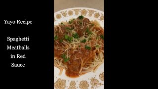 Spaghetti with Meatballs in Red Sauce  How to Cook Spaghetti with Meatballs in Red Sauce [upl. by Udall980]