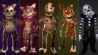 FNAC FriedBack  Custom EXTRAS Menu Jumpscares Animatronics etc [upl. by Llehsyt]